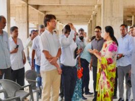 उपमुख्यमंत्री दिया कुमारी ने निर्माणाधीन सेटेलाइट अस्पताल का किया निरीक्षण