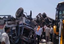 अजमेर : होकरा गांव के समीप जयपुर-नागौर हाईवे पर भीषण सड़क हादसा