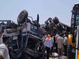 अजमेर : होकरा गांव के समीप जयपुर-नागौर हाईवे पर भीषण सड़क हादसा