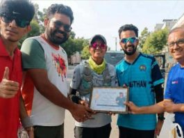 अजमेर की बेटी एवं 5 बार की गिनीज़ विश्व रिकॉर्ड धारक सूफिया सूफी का स्वागत