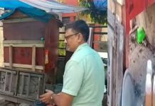 अलवर में नाले के ऊपर बिक रही कढ़ी-कचौरी की दुकानों पर खाद्य सुरक्षा विभाग की कार्रवाई
