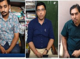 कोटपूतली जिले के विराटनगर में तहसीलदार, कनिष्ठ सहायक एवं दलाल 55000 रुपए रिश्वत लेते अरेस्ट