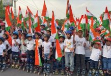 स्वतंत्रता दिवस की पूर्व संध्या पर स्केट्स पर निकली तिरंगा रैली, देशभक्ति के रंग में रंगा अजमेर