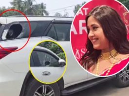 काजल राघवानी की कार पर पथराव, बेकाबू भीड़ के बीच शोरूम से सुरक्षित निकाली गईं भोजपुरी अभिनेत्री