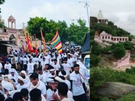 अजमेर से देवमाली के लिए निकली देवनारायण पदयात्रा, जयकारों से गूंजा मार्ग