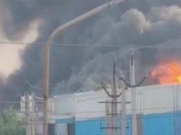 चौपानकी की केमिकल फैक्ट्री में भीषण आग, दमकल ने पाया काबू; 20 मजदूर सुरक्षित