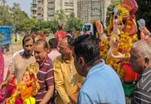 सिद्धेश्वर महादेव मंदिर में गणेशोत्सव का समापन, गणपति बप्पा को दी विदाई