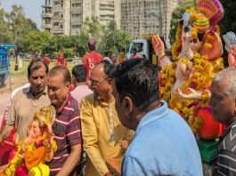 सिद्धेश्वर महादेव मंदिर में गणेशोत्सव का समापन, गणपति बप्पा को दी विदाई