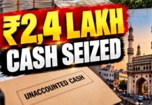 हैदराबाद में एसीबी की कार्रवाई, जल बोर्ड के संयुक्त निदेशक से 2.40 लाख रुपए की बेहिसाबी नकदी जब्त