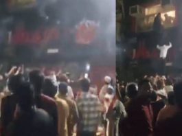 जाफराबाद के रेस्टोरेंट में भीषण आग, धुएं से घुटने लगा दम; खिड़की से कूदकर लोगों ने बचाई जान