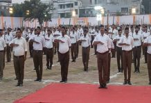 कोटा में RSS का शताब्दी पथ संचलन, निंबाराम बोले-हिंदू समाज को समझदारी बढ़ानी होगी