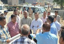किशनगढ़ में रीडकोर मेगा हाईवे का अजमेर कलक्टर लोक बन्धु ने किया निरीक्षण