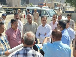 किशनगढ़ में रीडकोर मेगा हाईवे का अजमेर कलक्टर लोक बन्धु ने किया निरीक्षण