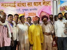 डूंगरिया खुर्द रैवत गांव में पहली बार मंशापूर्ण बांया सा धाम का भव्य मेला