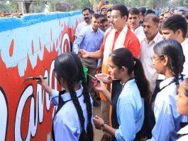 जयपुर में ‘रंग दे गुलाबी 2.0’ अभियान, दीवारों पर उकेरे जा रहे स्वच्छता और सौंदर्यीकरण के संदेश