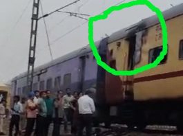 सवाईमाधोपुर स्टेशन पर ट्रेन के जनरेटर पावर कार में आग लगने से हड़कम्प मचा